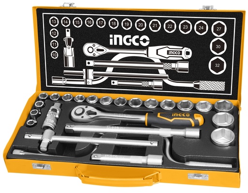 [HKTS0243] CAJA DE HERRAMIENTAS RATCHET 1/2" 24 PCS