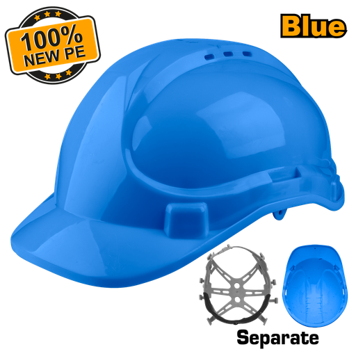 [HSH207] CASCO DE SEGURIDAD AZUL VENTILADO