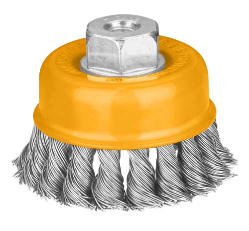[UWB21001] CEPILLO COPA DE ALAMBRE TRENZADO 4" 5/8"