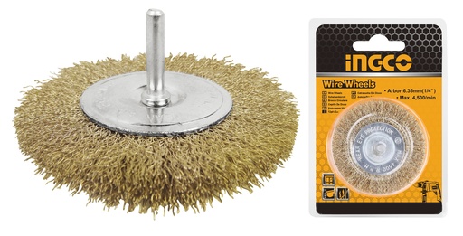 [WB41001] CEPILLO PLANO DE ALAMBRE 4" 1/4"