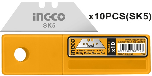 [HUKB611] CUCHILLA 1 FILO 61X19MM SET 10 PCS