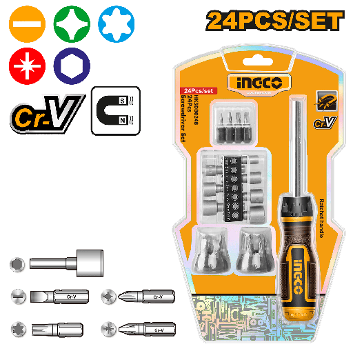 [HKSDB0248] DESTORNILLADOR SET 24 PCS 