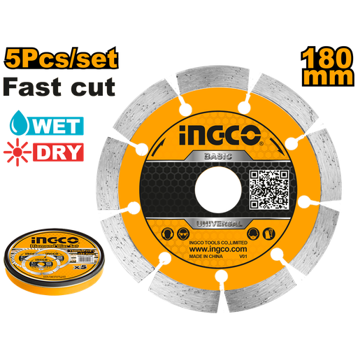 [DMD011802M] DISCO DE DIAMANTE SEGMENTADO 7" X 7.5MM