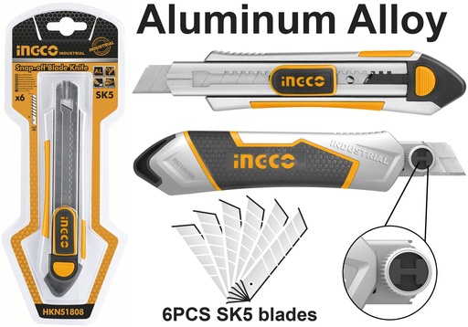 [HKNS1808] EXACTO ALUMINIO 6PCS