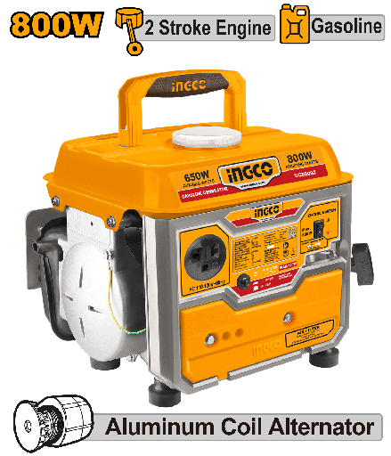 [UGE8002] GENERADOR DE GASOLINA 800W 0.65KW 63ML 2TIEMPO
