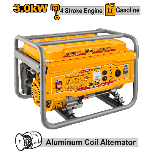 [UGE30005] GENERADOR DE GASOLINA 3000W 2.8KW 210ML 4 TIEMPO