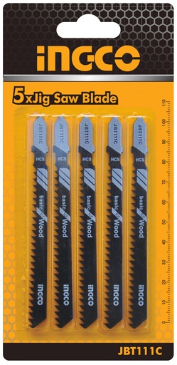 [JBT111C] HOJA DE CALADORA PARA MADERA 74 MM 8TPI SET 5 PCS