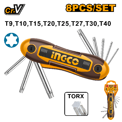 [HHK14083] LLAVE TORX 8 PCS 