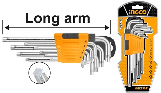 [HHK13091] LLAVE TORX 9 PCS 