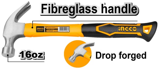 [HCH80816] MARTILLO DE OREJAS MANGO DE FIBRA 450G