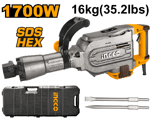 [UPDB17008] MARTILLO DEMOLICION 1700W 45J