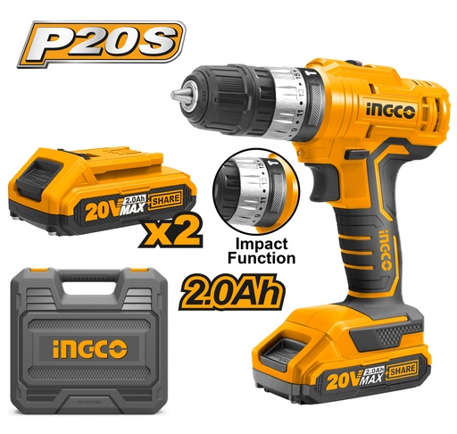[UCIDLI20012] TALADRO IMPACTO LIT ION 20V 3/8"
