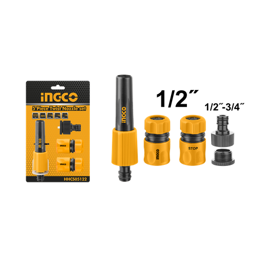 [HHCS05122] BOQUILLA SET 5PCS CONECCION RAPIDA