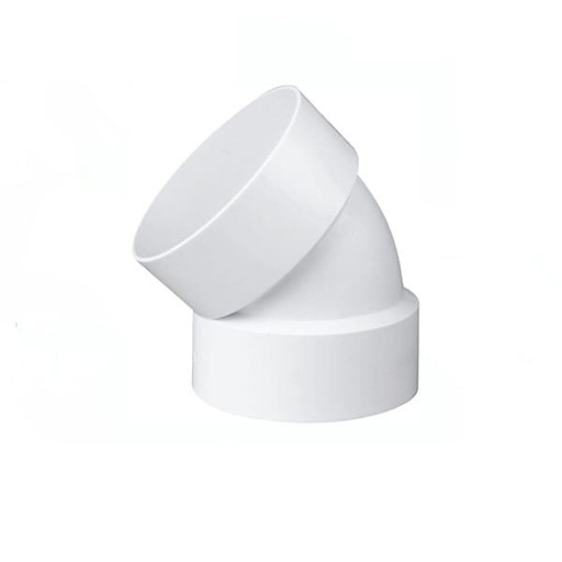 [22-0036] CODO PVC SCH-40 45° C/C SANIT 4"