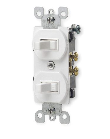 [12-2463] INTERRUPTOR DOBLE BLANCO U05