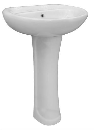 [26-0047] LAVAMANO CON PEDESTAL BLANCO 301 NEW
